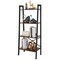 4-Tier Durable Bookcase Bookshelf Leaning Wall Ladder Shelf.